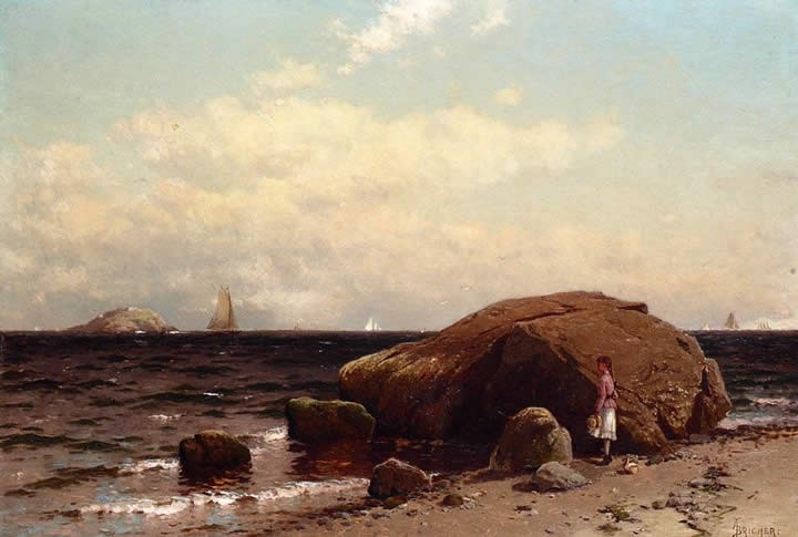 Alfred Thompson Bricher Looking out to Sea